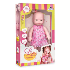 Boneca Lia Passeio Loira Adijomar