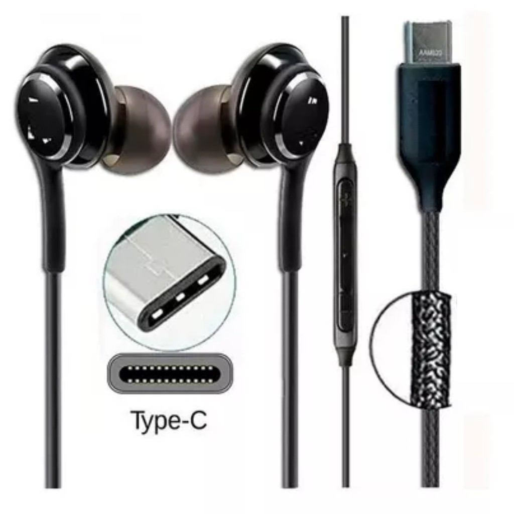 Fone Tipo C Original Fone De Ouvido Tipo C S20 Fe S21 fe S22+ S23 S24 S25 A14 A53 A54 A73 A74 Edge Poco Fone Usb C