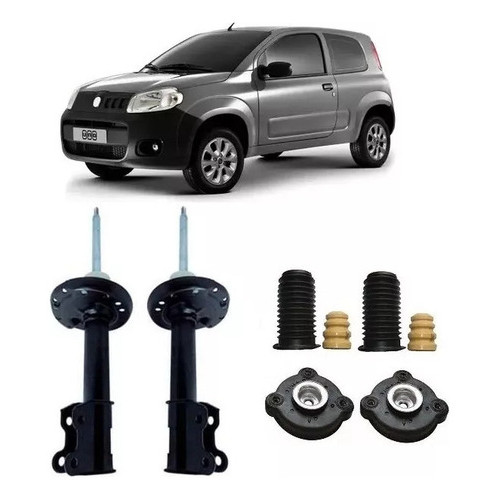 2 Amortecedor Dianteiro+ Kit Uno Vivace 2013 2014 2015 2016 em Oferta na Shopee