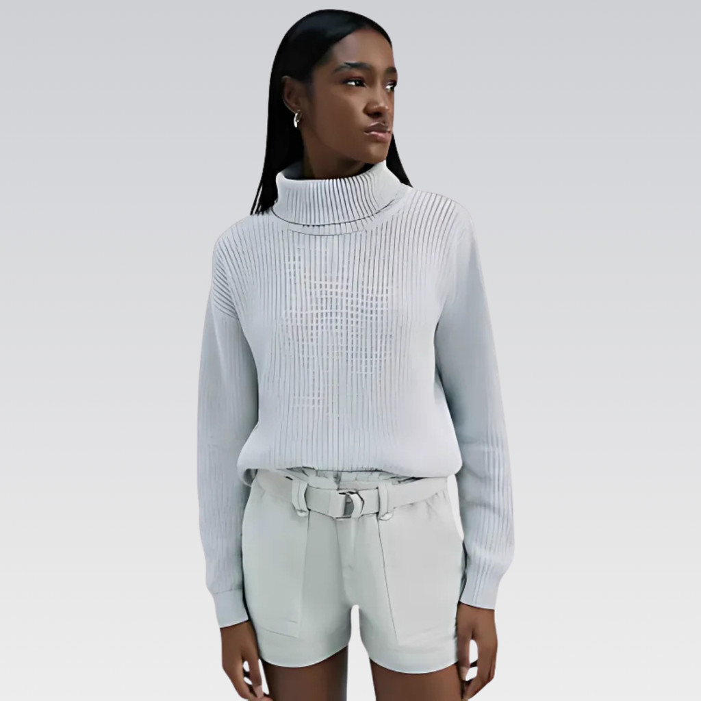 Blusao Feminino Trico Gola Alta HERING Original Roupas Femininas Moda Estilo Conforto Qualidade