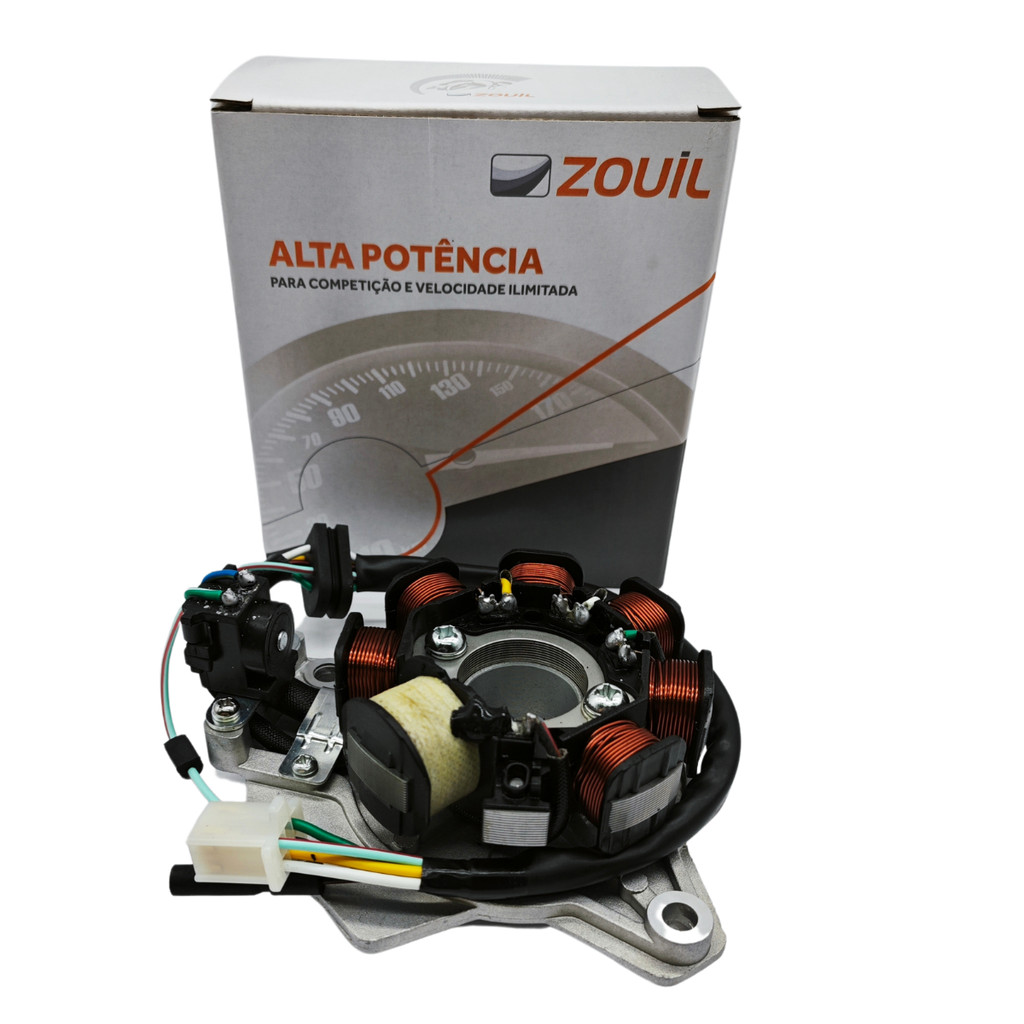 Estator Com Base de Aluminio Completo Honda CG 125 Titan 1995 A 1999 Zouil