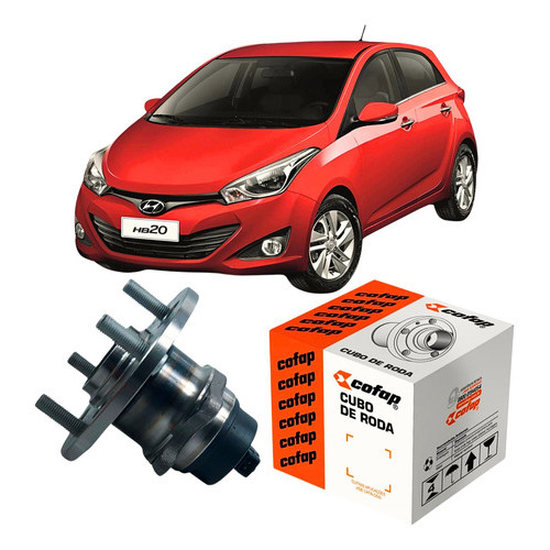 CUBO RODA Traseira Hb20 1.0 1.6 2012 2013 2014 2015 Com Abs
