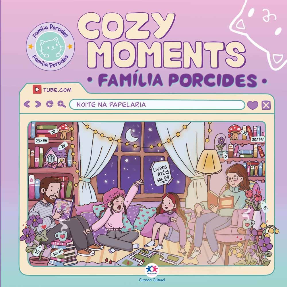 Livro Família Porcides - Cozy moments em Oferta na Shopee