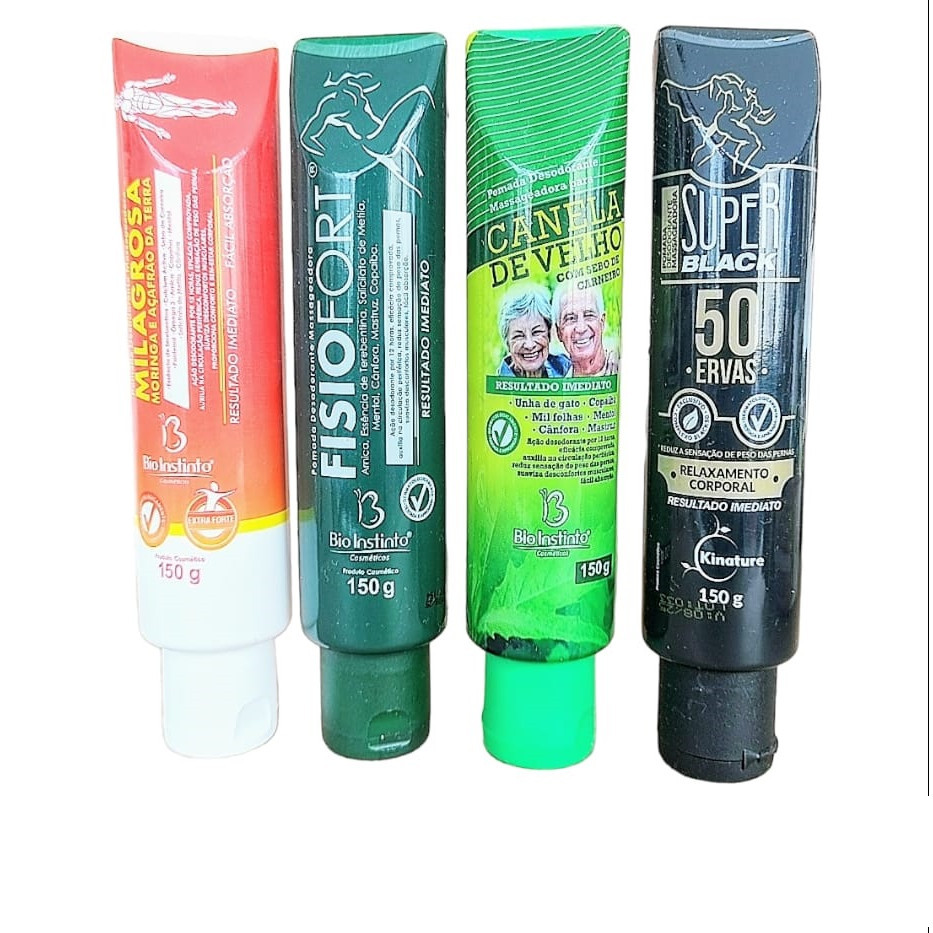 Fisiofort 150g + Canela de velho 150g + 50 super erva 150g + Milagrosa 150g - Bio Instinto KIT 4