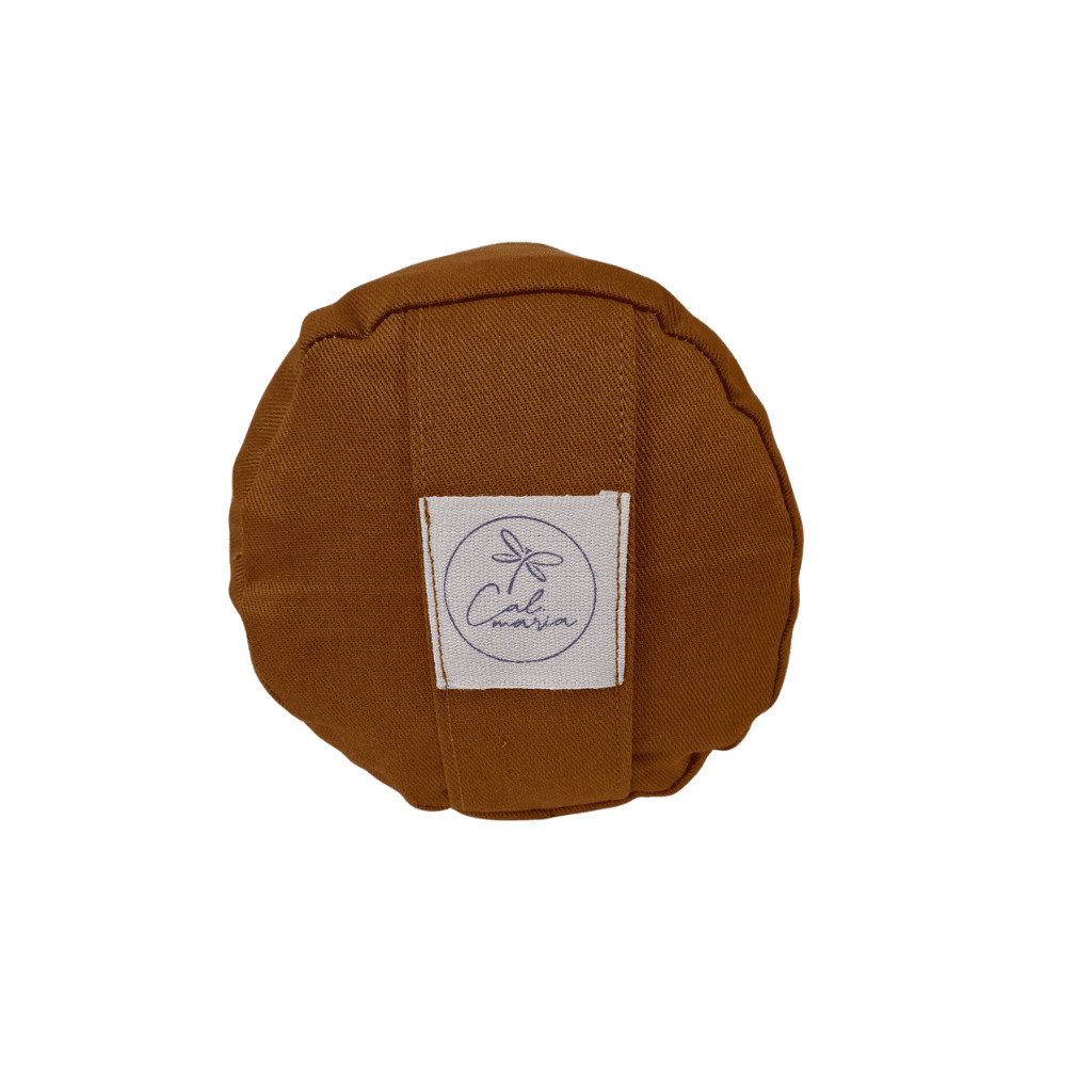 Imagem Mini Bolster Yoga  Almofada Cilíndrica Caramelo