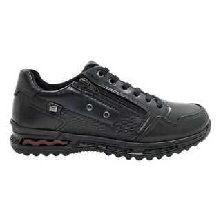 Sapatênis de couro com zíper masculino pegada modelo 111801