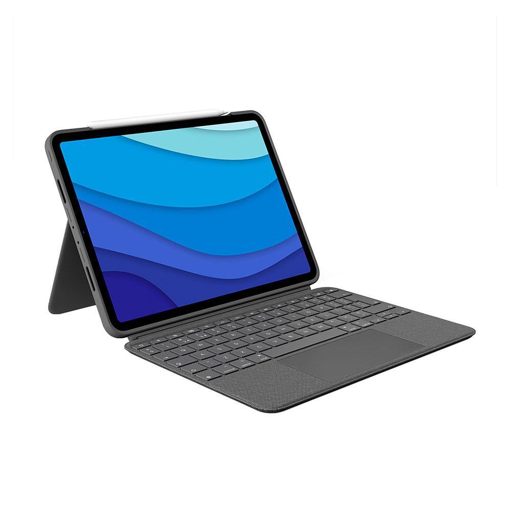 Capa com teclado logitech combo touch p/ ipad pro 11'' 3 geração -  920-010095
