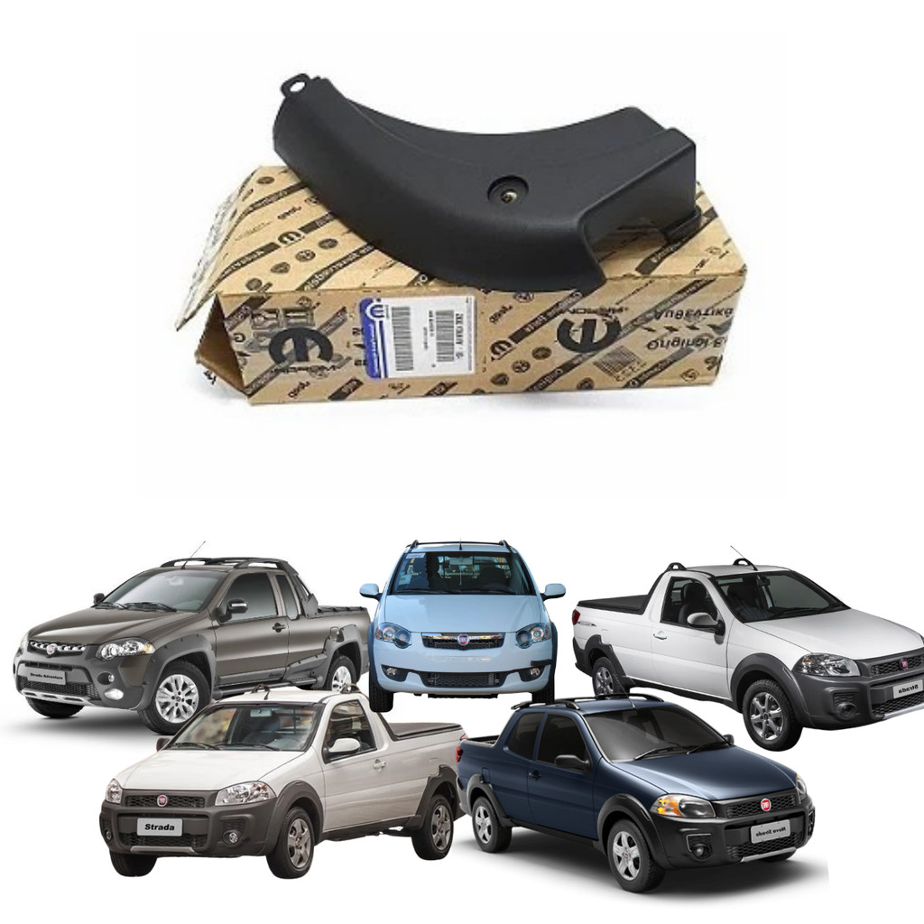 Moldura Acabamento Caçamba Cantoneira Lado Esquerdo Fiat Strada Working Trekking Original 100213068