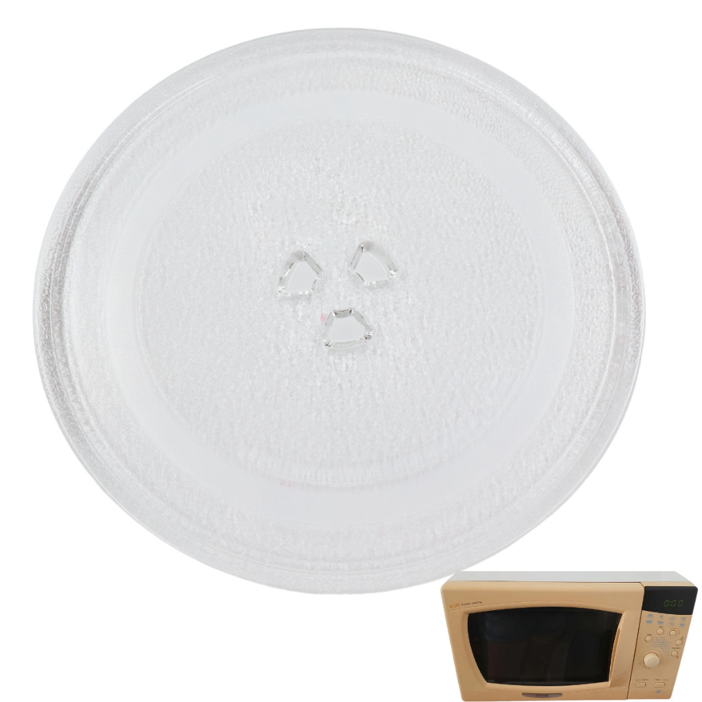 Prato de Microondas para CCE M190 24,5cm Trevo Vidro