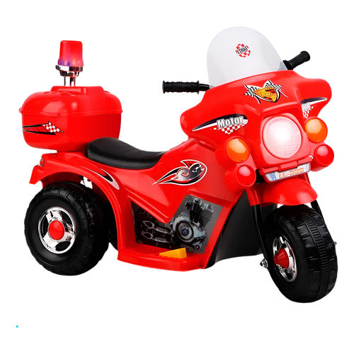 Mini Moto Elétrica Infantil 6v Motinha Elétrica Preta Vermelho