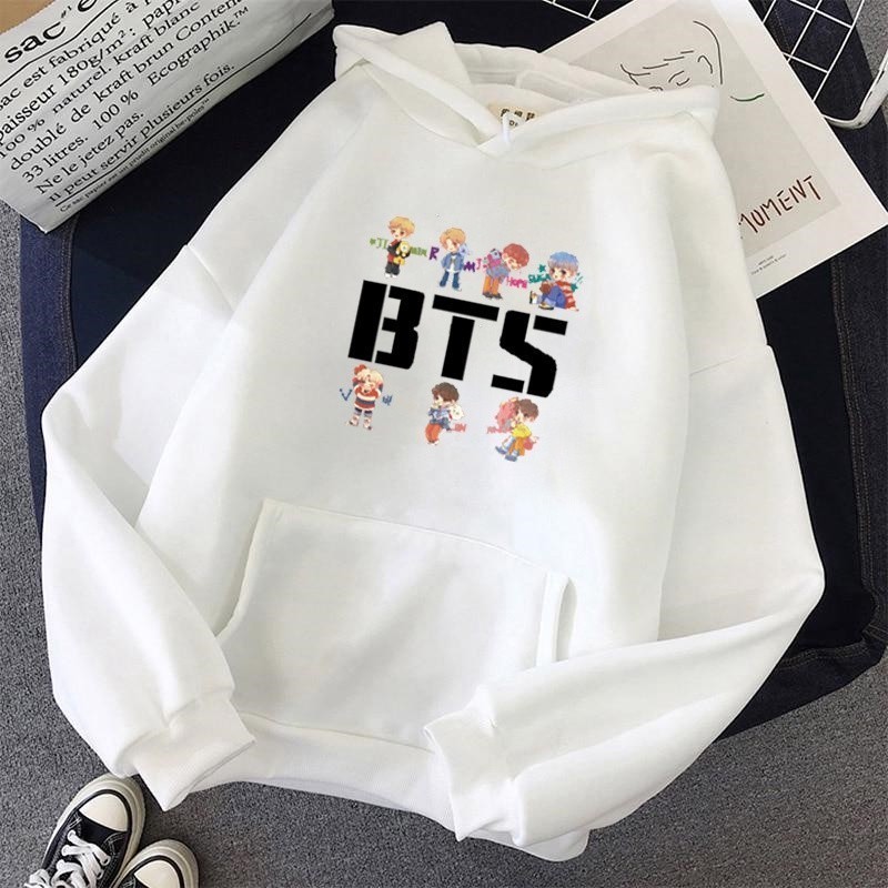 Blusa de Moletom Bts Banda Kpop Casaco de Frio Blusão Escrita Moletom Flanelado Lançamento 2025