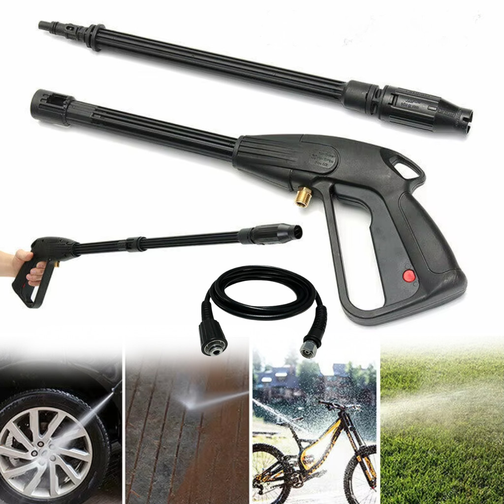 Kit Gatilho Pistola Lança e Mangueira 5 Metros Lavadora de Alta Pressão Máquina Wap Tekna Premium