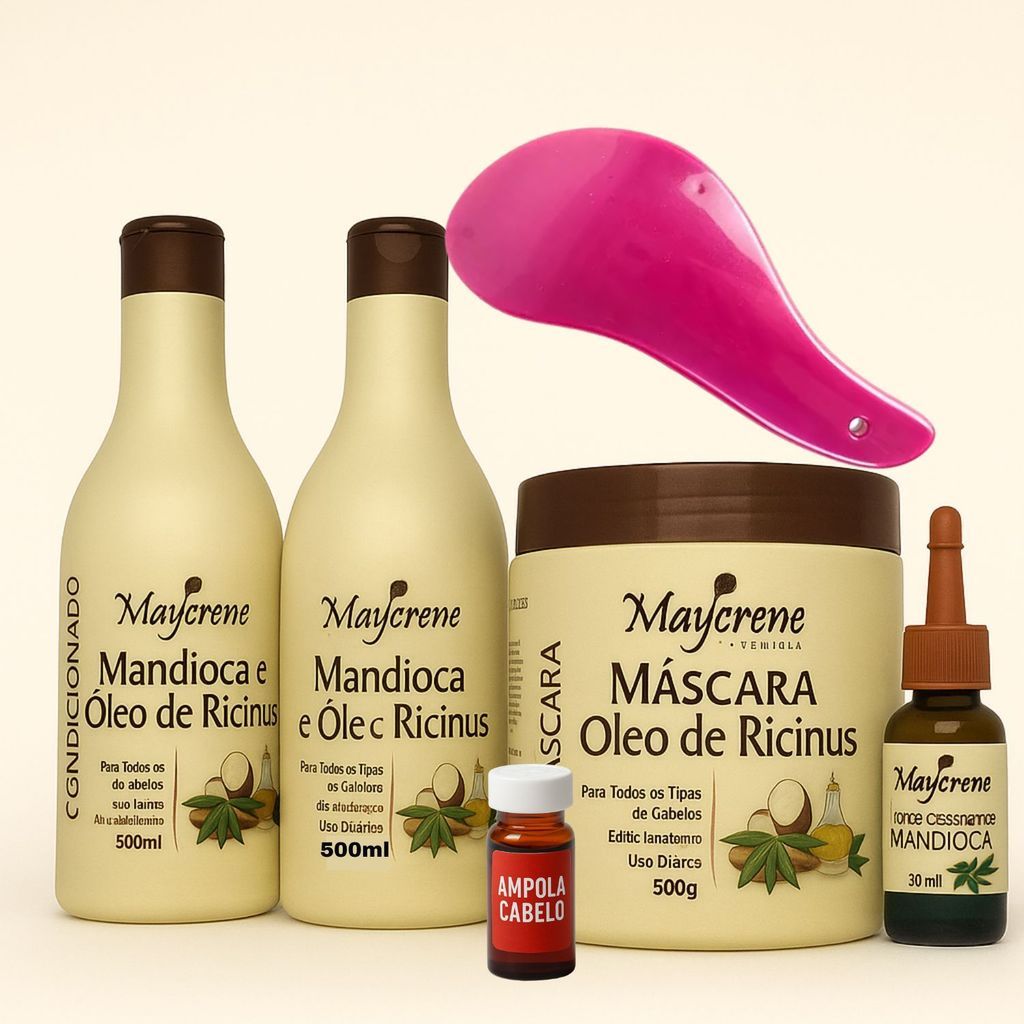 Kit Mandioca Tratamento Capilar Para Todos os Cabelos A Pronta Entrega em Oferta na Shopee
