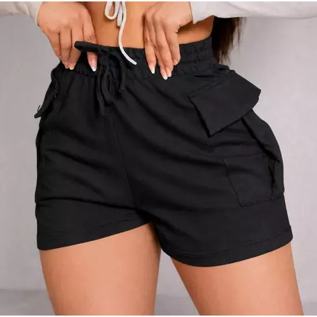 Shorts cargo Feminino Moletom Moletinho Shortinho Soltinho Confortável Algodão confortavel premium 2027