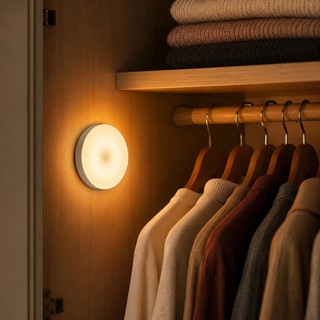 Luminária LED com Sensor Inteligente Acionamento Automático Recarregável Iluminação para Armário Corredor OIH-4815