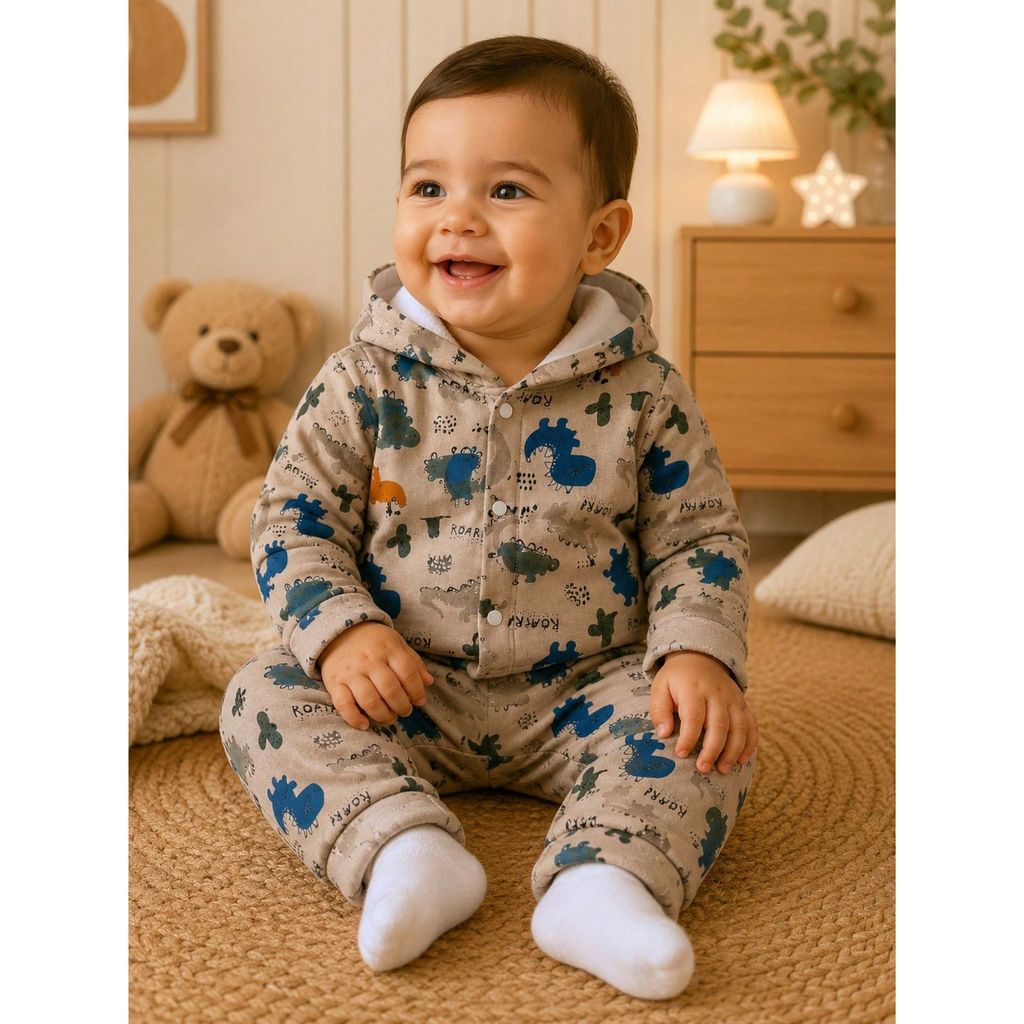 Conjunto de Moletom Estampado Premium Inverno Quentinho para Meninos