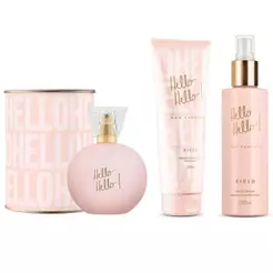 Combo Kit Hello Hello Nah Cardoso Perfume Deo Colonia 100ml + Body Splash + Loção Hidratante