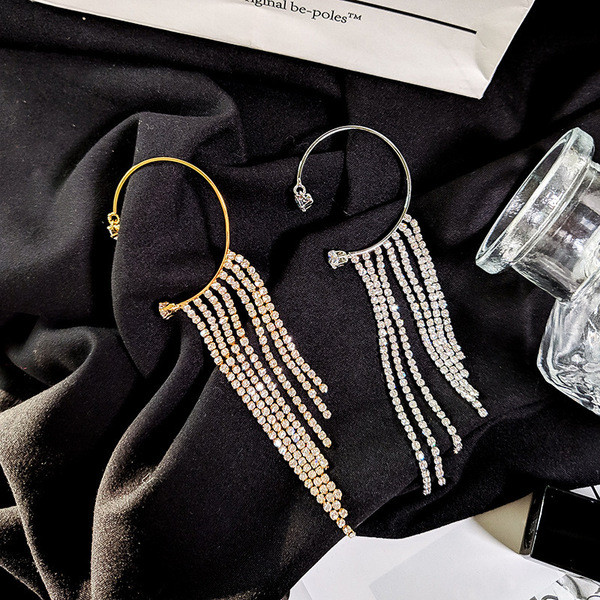 | 【cartelas de brincos feminino】 | kit brinco aço inoxidável ☬Dongdaemun Coreia Super Flash Diamante Borla Brincos Europ