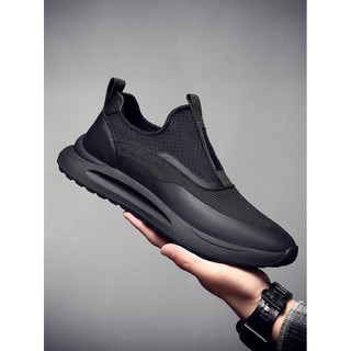 Sapatos masculinos verão estilo fino All-Match esportes correndo deslizamento em sola macia malha respirável tamanho Ext