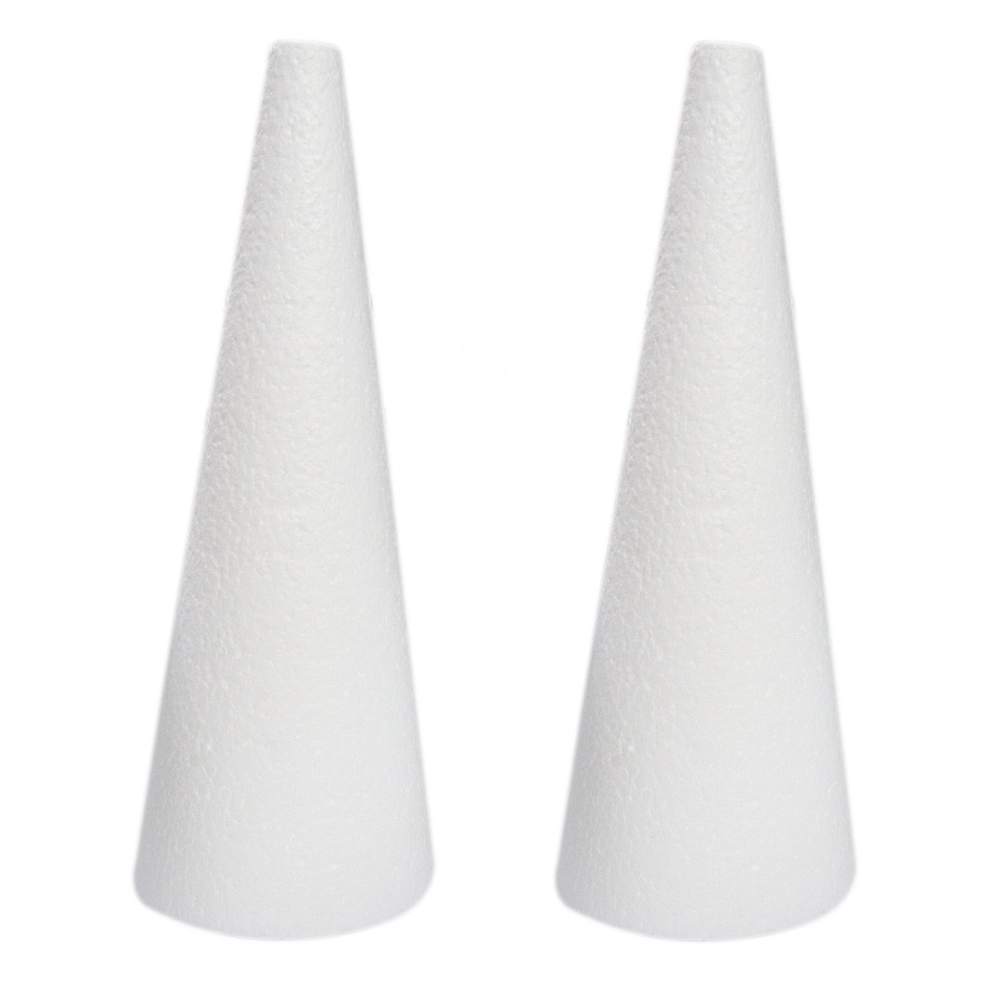 Cone De Isopor 34cm 2 Unidades