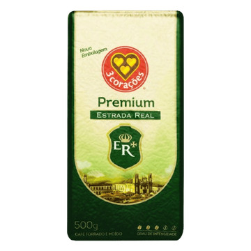 Café em pó 3 Corações Estrada Real Vácuo 500g