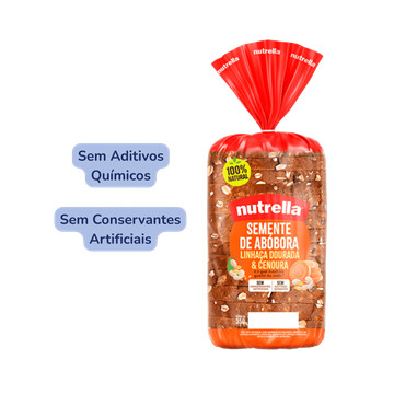 Pão Nutrella de Abóbora e Linhaça
