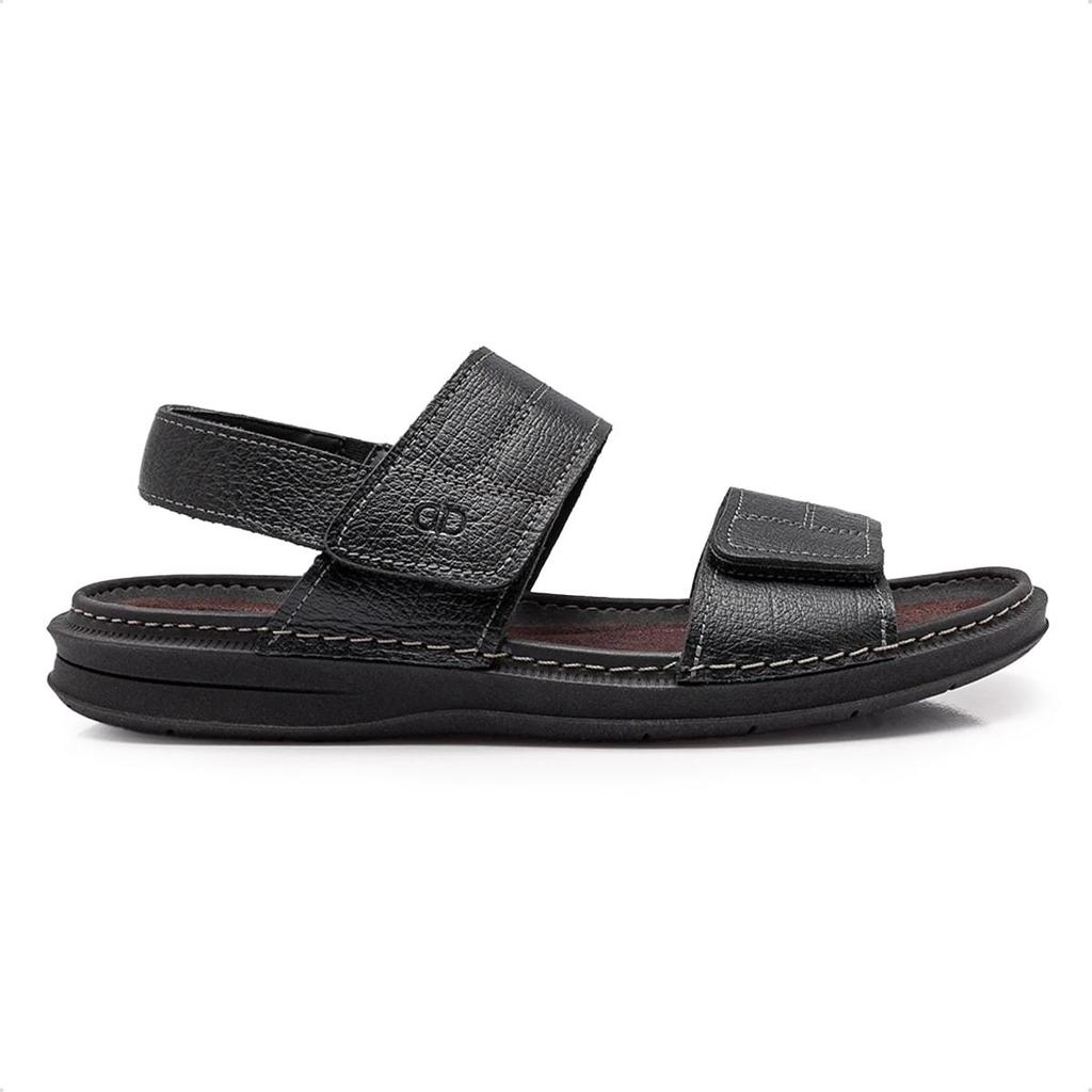 Sandália de Couro Democrata Masculina Easy Lazy 693104