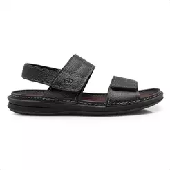 Sandália de Couro Democrata Masculina Easy Lazy 693104