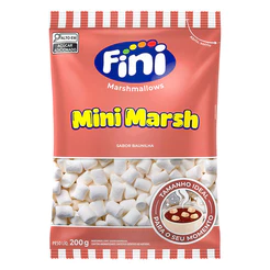 Mini Marshmallow Sabor Baunilha Fini 200g Sanchez