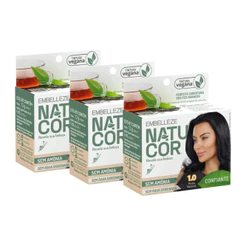 Kit 3 Natucor Naturalmente Confiante Chá Preto Preto Natural 1.0