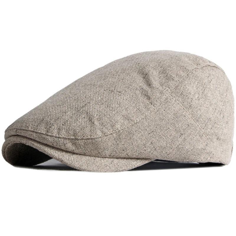 Boinas, novos modelos de chapéus para a primavera e o verão, para homens e mulheres, boinas de algodão e linho, boinas d