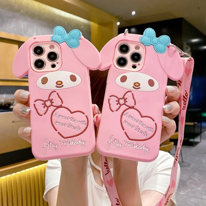 Melody Love Bow Case Para Samsung Galaxy A27 F17 M17 A06 A57 A37 A07 A17 A14 A56 A26 A16 A06 A55 A54 A53 A52 A52S A35 A3