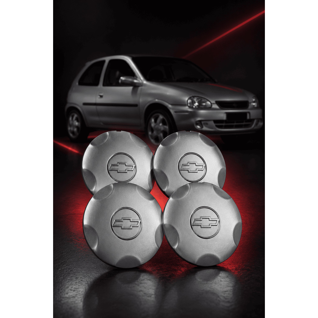 Jogo Calota Central Tampa Roda Original Corsa Milenium Brw 2190 Aro 14 18