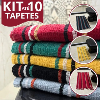 Kit até 10 Tapetes De Banheiro Jogo Para Casa De Piso Varias Cores Conjunto