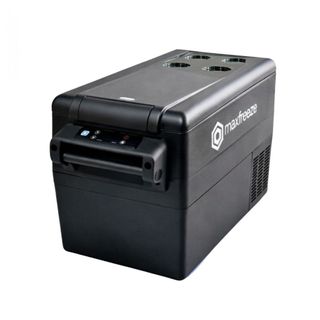 Geladeira Portátil Preta 45 Litros Freezer 12v/24v 110v/220v Mini Geladeira Caminhão Ônibus Carro Bluetooth Maxfreeze