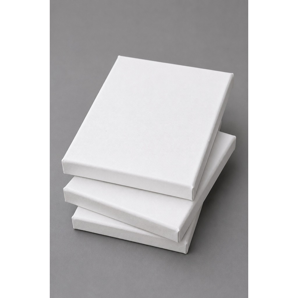 Kit 30 Telas Para Pintura 10x15cm Algodão com Armação de Madeira