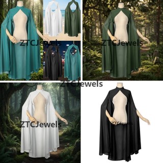 Capa De Chiffon Medieval Para Mulheres , Cosplay Gótico , Xale De Tule Transparente , Acessório De Fantasia De Casamento