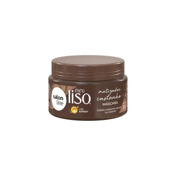 Máscara Matizadora Castanho Meu Liso 300 gr Salon line