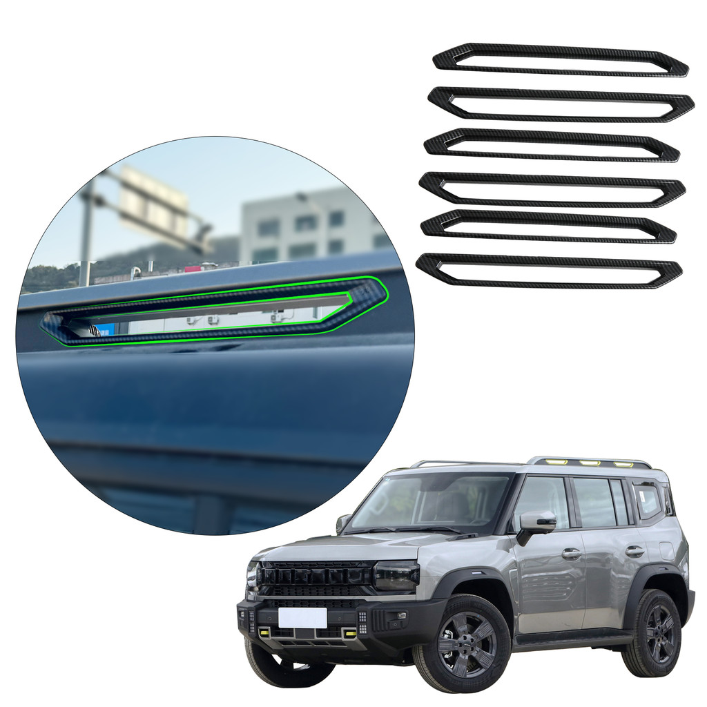 Rack De Bagagem De Carro premium-ABS Lantejoulas Guarnições Acessórios Externos Kits De Corpo Para Jetour T2 2024