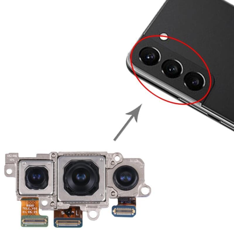 Conjunto De Câmera Para Samsung Galaxy S22 5G SM-S901B Telefoto + Larga Principa
