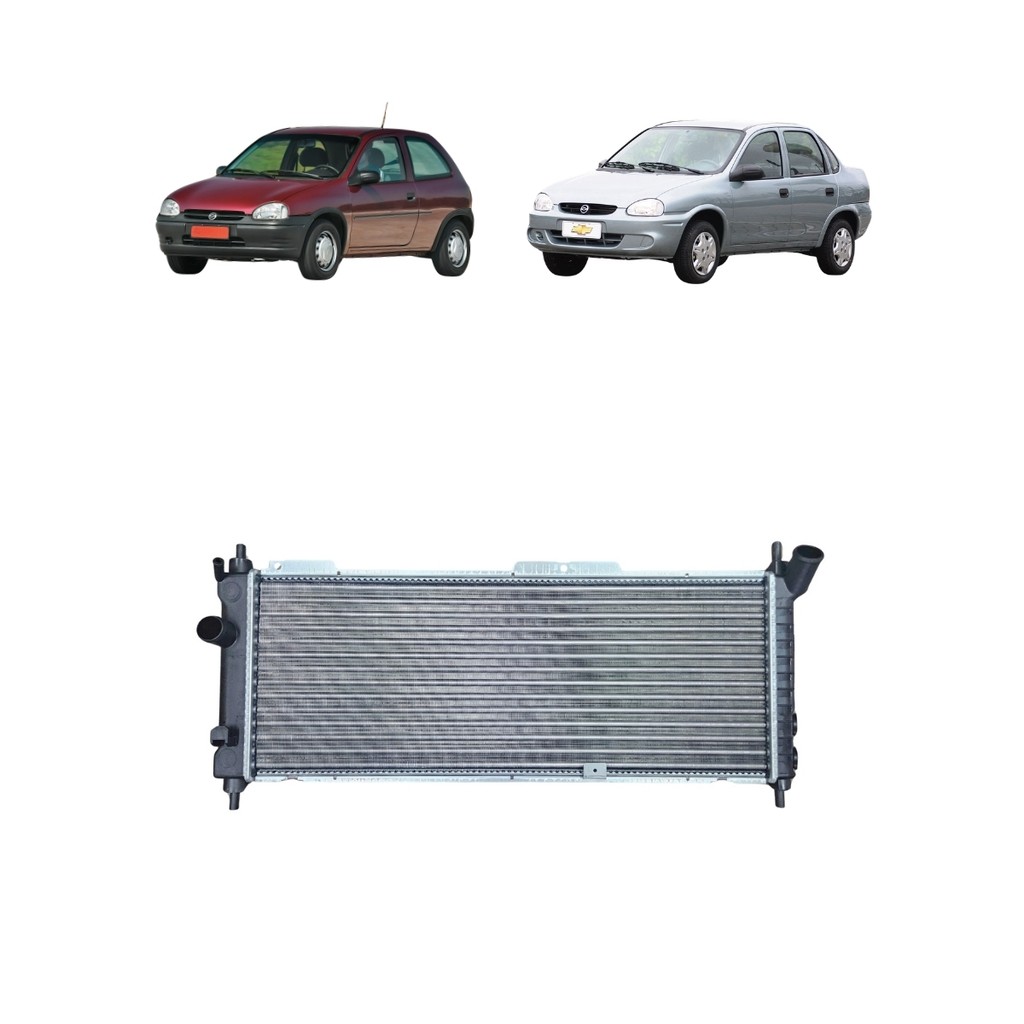 RADIADOR CORSA HATCH SEDAN TIGRA 1.6 COM AR 1994 1995 1996 1997 1998 1999 2000 2001 2002