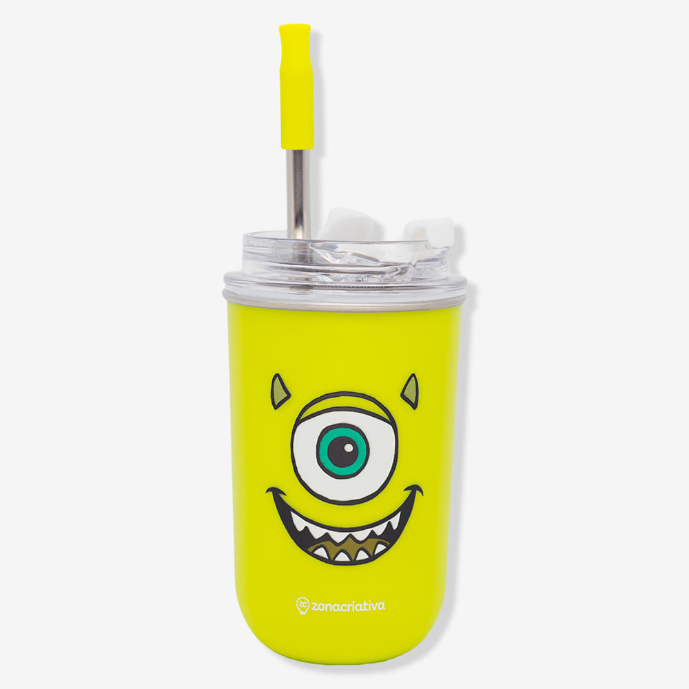 Copo Neo com Canudo Mike Monstros SA - Disney