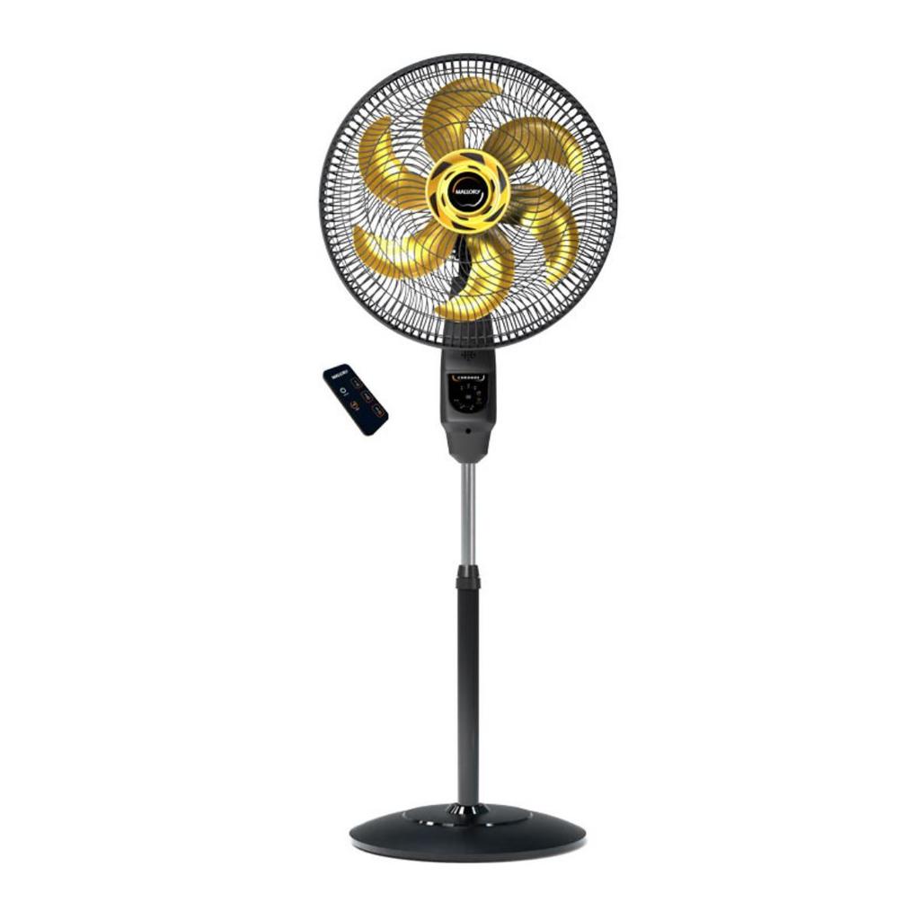 Ventilador de Coluna Mallory Chronos 40cm 6 Pás Dourado com Controle Remoto