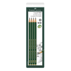 Lápis preto SM/C90006B\319097 com 4 unidades Faber-Castell