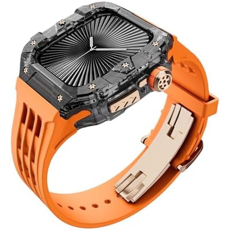 Capa Robusta De Designer Transparente VeveXiao Com Pulseira Compatível Pulseiras