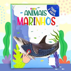 Livro Sensorial Infantil | Toque E Sinta Animais Marinhos | Texturas Realistas | Livro Para Bebês