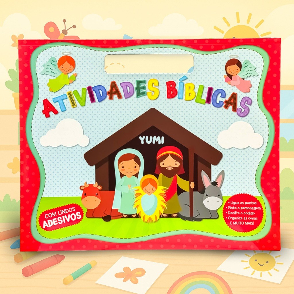 Mega Livro Infantil Atividades Bíblicas Para Colorir Lindos Desenhos E Ensinamentos Bíblicos