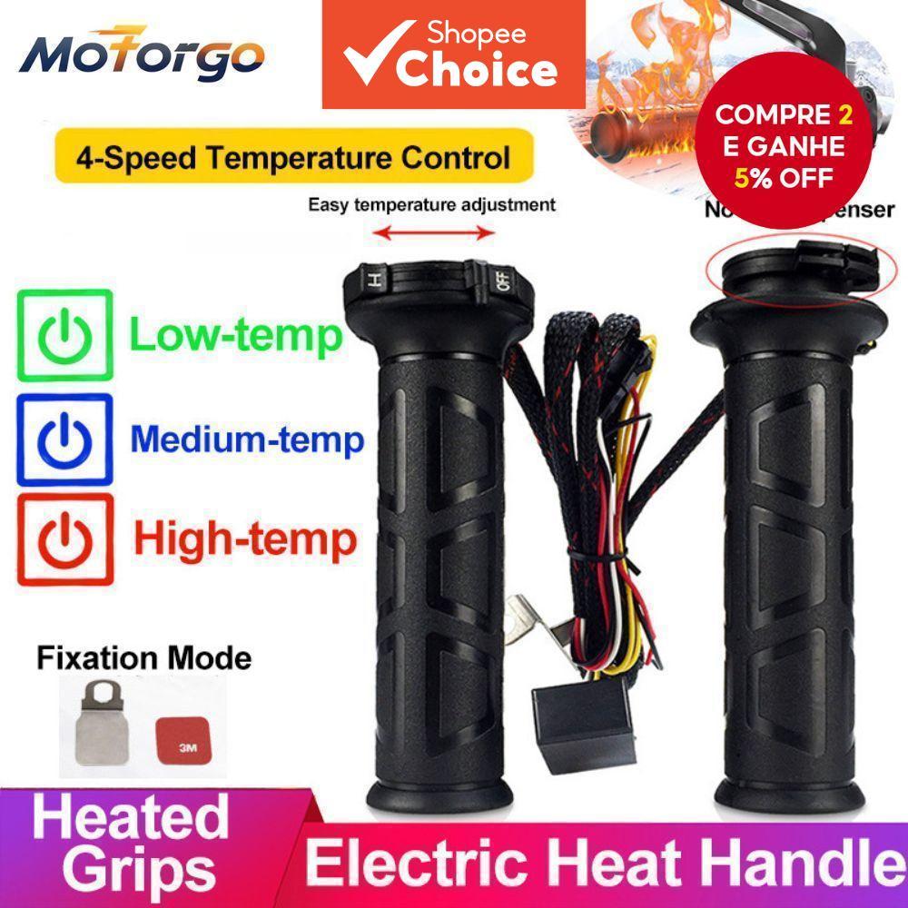 Apertos Aquecidos Elétricos Ajustáveis Do Guiador Para O Trotinette 22mm Da Motocicleta