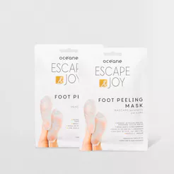 Kit Máscara Esfoliante para Pés com Óleo de Coco (2 Produtos)