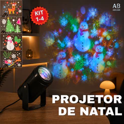 Projetor LED Natalino Decorativo Laser Jardim Luz Exterior Casa Desenhos Animados Decoração Especial
